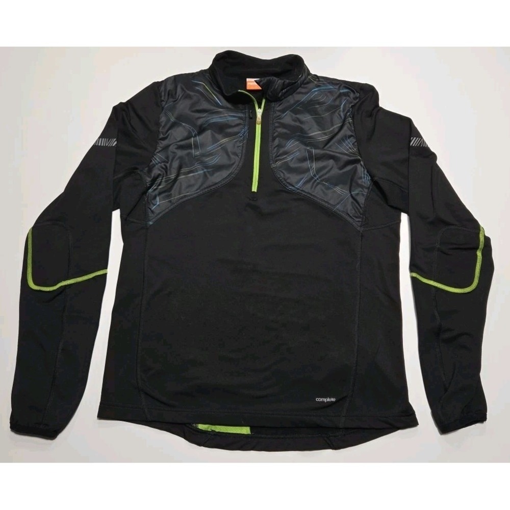 Puma USP Pullover Long Sleeve athletic black neon green Sport Lifestyle - Small